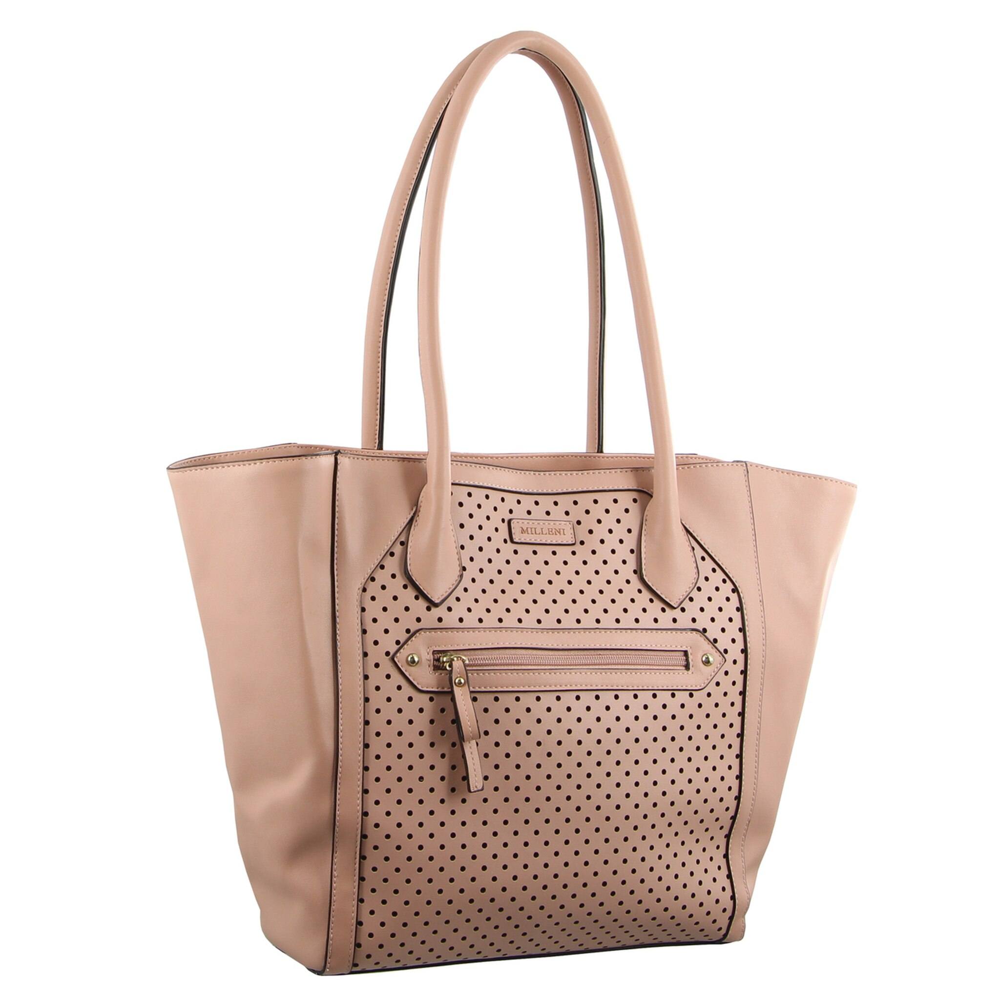 MILLENI FASHION TOTE PERFORATED HANDBAG PV2927 Le Tresor